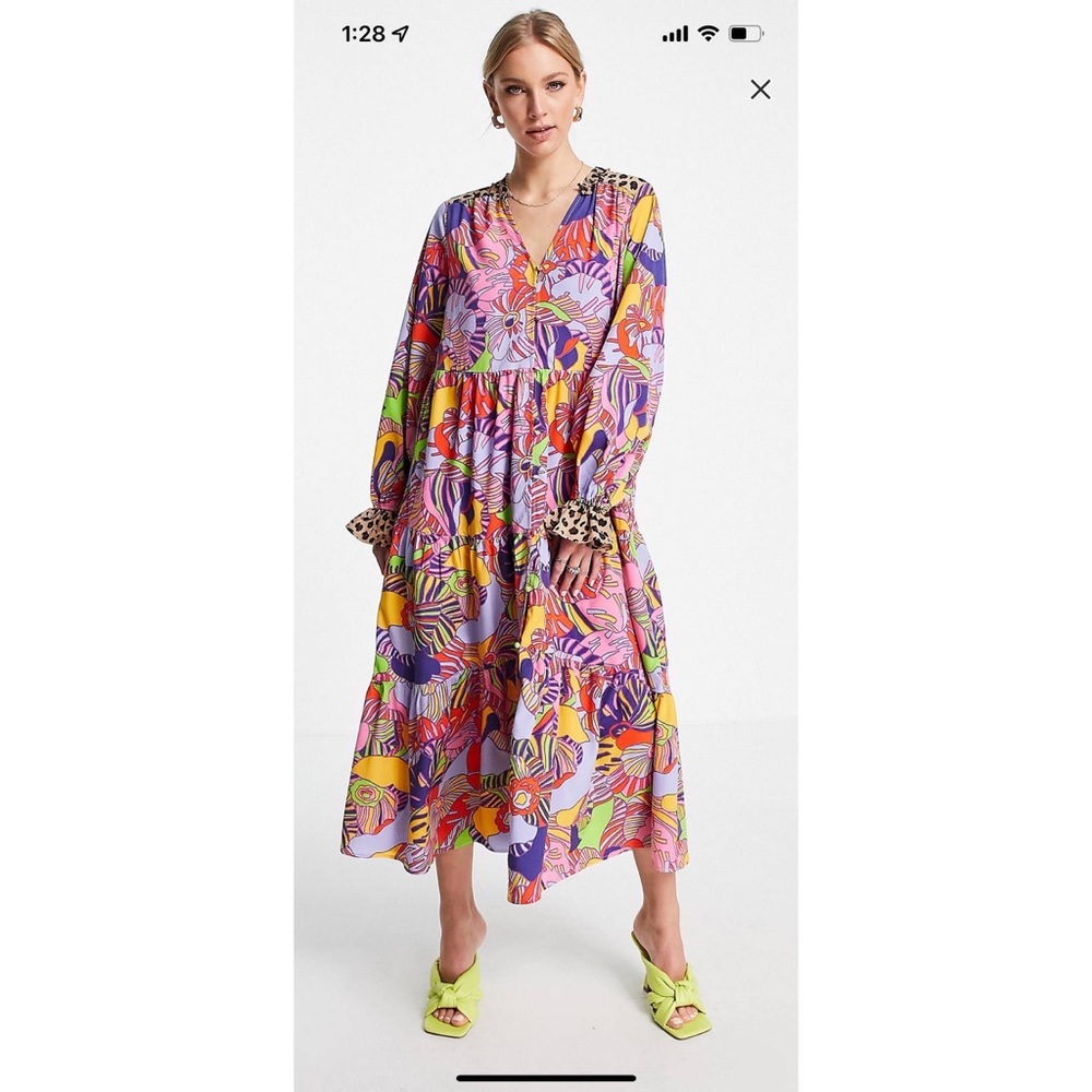 Never Fully Dress Flora Lola dress In pink